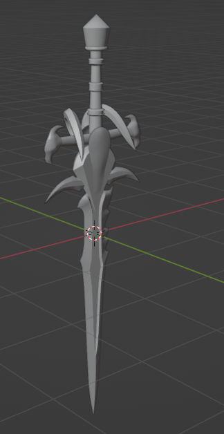 HxdShadow's tweet photo. voltei a mexer umpouco no blender, acho q vou postar a frostmourne no catalogo do roblox quando terminar 🥶 https://t.co/iTbDatMCdp