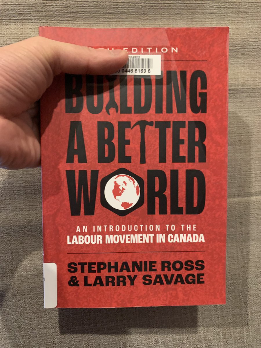 In honour of Ed Broadbent, I highly recommend reading @stephross_mac & @Prof_Savage tremendous new book exploring the history of unions & worker struggle against employers in Canada and how organized labour is critical going forward, which I reviewed for @BooksinFive below! 1/5