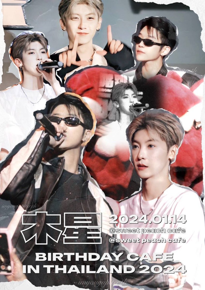 sweetpeachcafe's tweet photo. 木星 BIRTHDAY CAFE IN THAILAND 2024

🗓️  13-14 jan 2024  
🕒  09.00-18.00 
📍  sweet peach cafe (mrt samyan)

มารับของแจกและมาสนุกด้วยกันนะคะ แล้วเจอกันค่ะ💖

#mc宋明星 #ซ่งหมิงชิง #yang木木 #หยางมู่มู่ #木星组合 #sweetpeachsamyan https://t.co/blXBQWkkeF