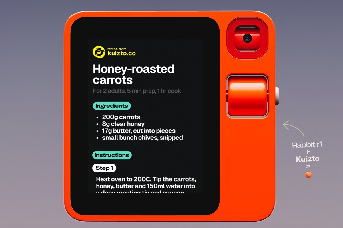 Sylvain_Simao's tweet photo. Don’t cook the rabbit, cook with the 🐰 @rabbit_hmi and @kuizto — maybe soon?! https://t.co/hWmeF9wQB4