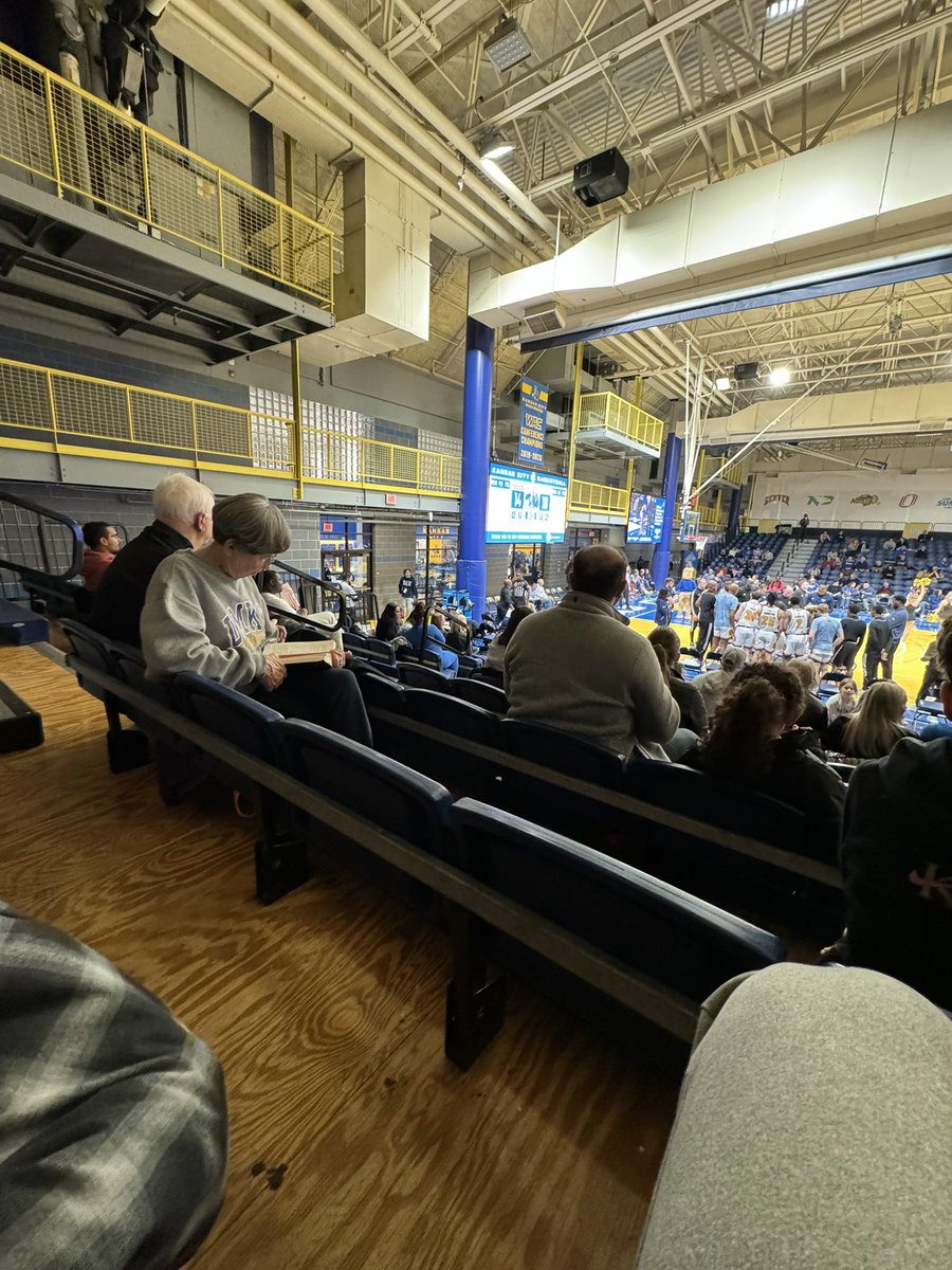 jp_glendenning's tweet photo. At the Kansas City Roos game and we got ladies knitting and reading. Someone get these ladies up to some front row seats at Carver where they belong @IowaEverywhere https://t.co/0GhZh902ck