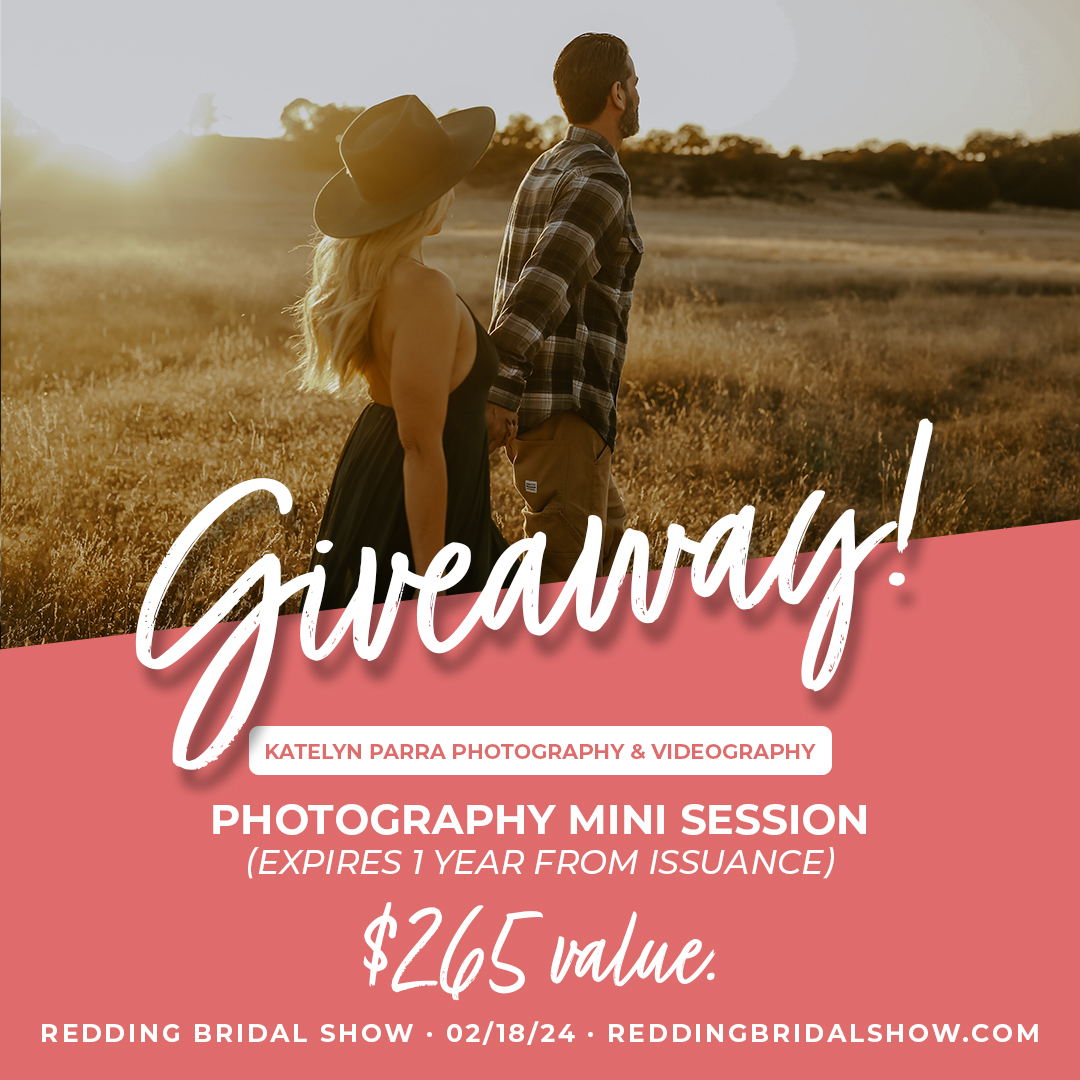 Bride &amp; Groom Pre-Registration is Open!
Pre-register online for a chance to win exclusive prizes!
➡ reddingbridalshow.com #ReddingCA