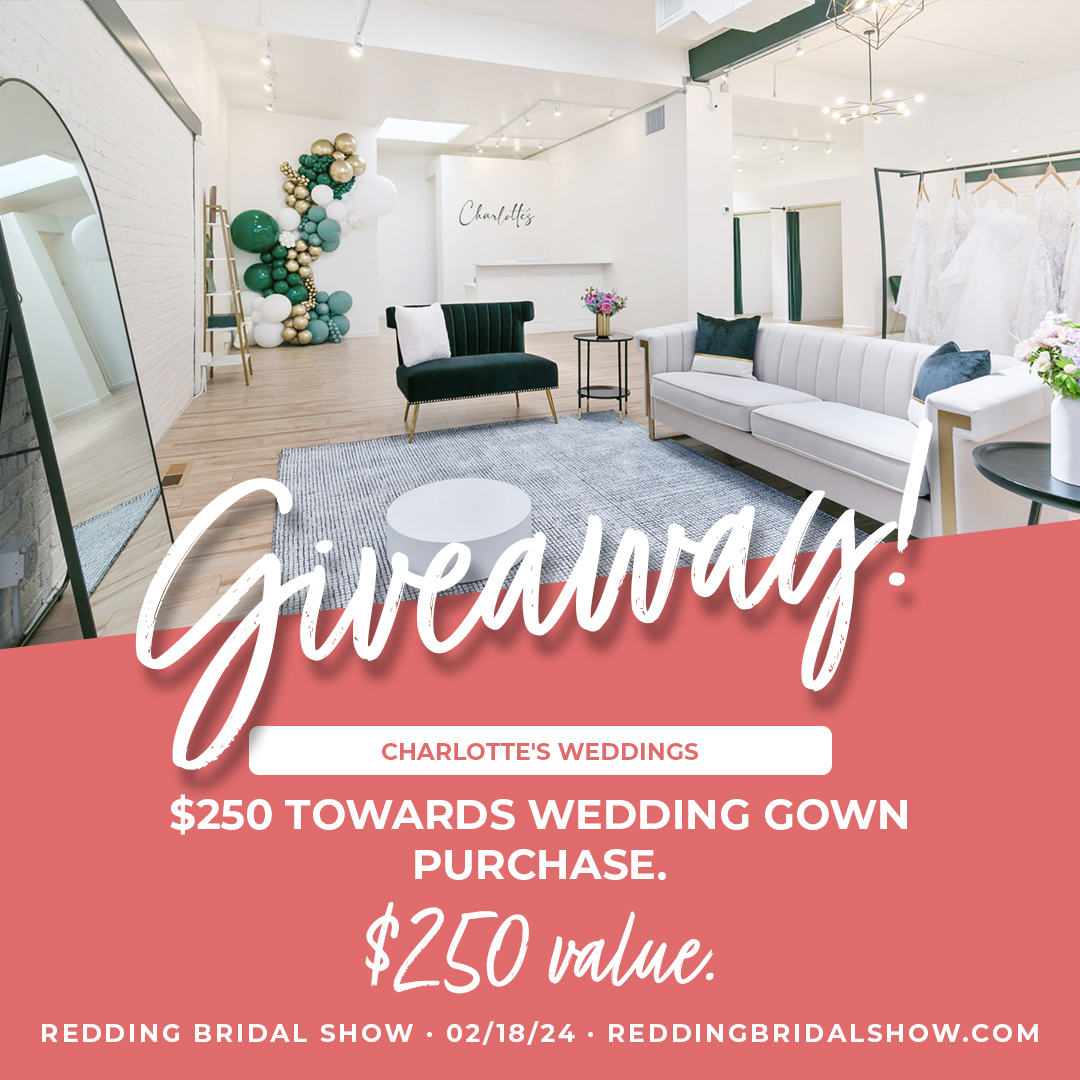 Bride &amp; Groom Pre-Registration is Open!
Pre-register online for a chance to win exclusive prizes!
➡ reddingbridalshow.com #ReddingCA