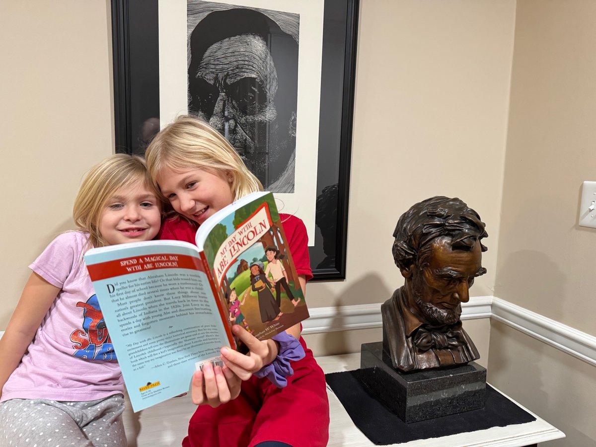 FREE BOOK GIVEAWAY!!! Our author copies of MY DAY WITH ABE LINCOLN arrived today! The girls have been waiting for this moment for a long time! Like and repost this Tweet and follow me. On Jan. 19 we'll pick a follower who RTs this to send a signed copy to. #AbrahamLincoln…