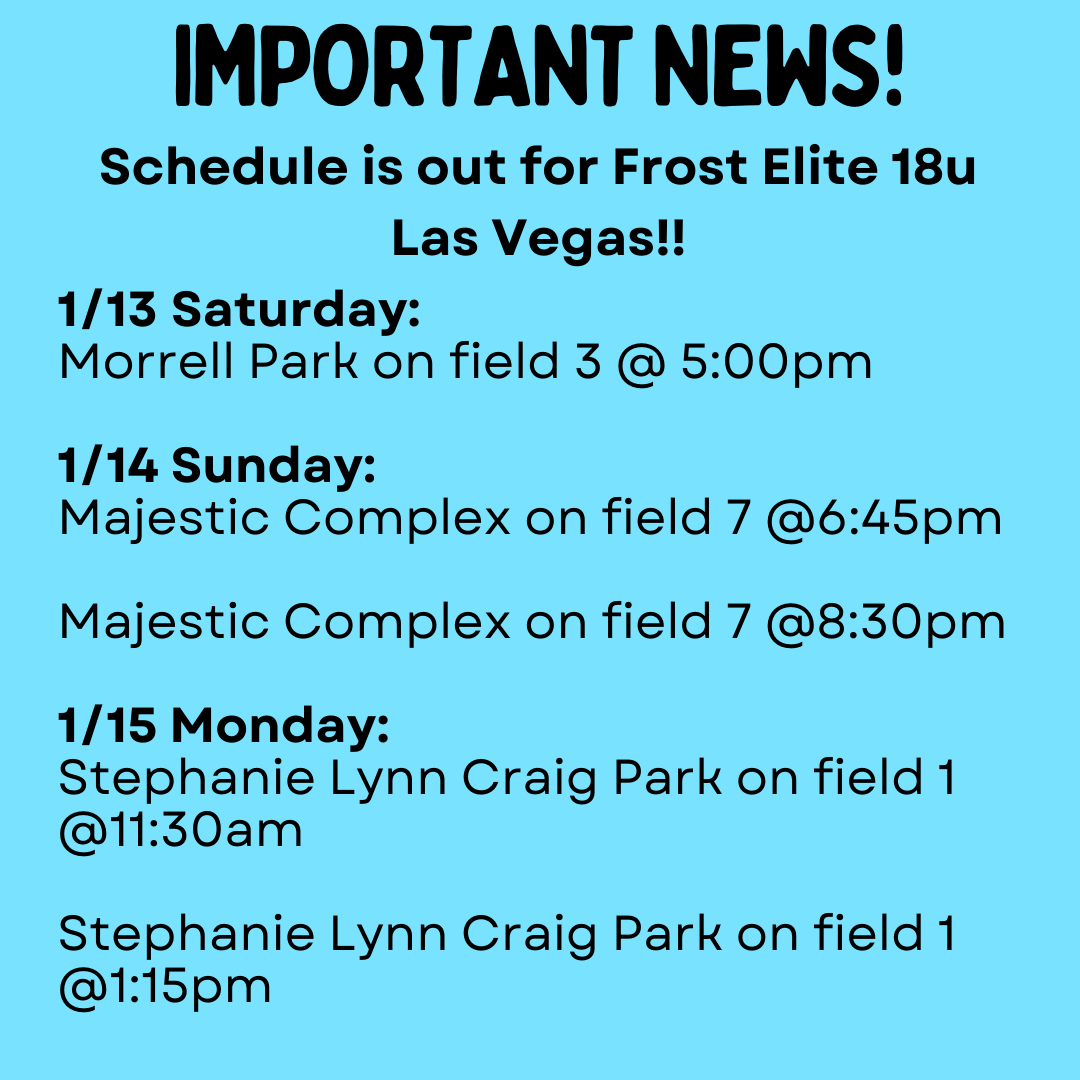 Here is my schedule for the Las Vegas Best of the Best softball tournament this weekend. I'm so excited to play this weekend during camp and all star game as well as my scheduled games! #softball #classof2025 #utility @SoftballRecruit @SBRRetweets @SoftballDown