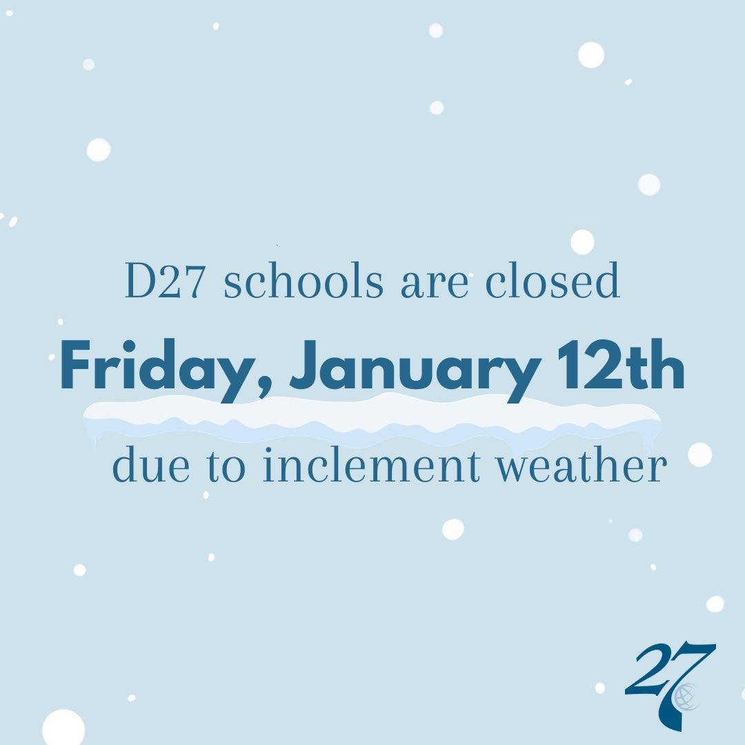 D27schools's tweet photo. There will not be remote learning. Stay safe! https://t.co/4lU8Yp5FCs