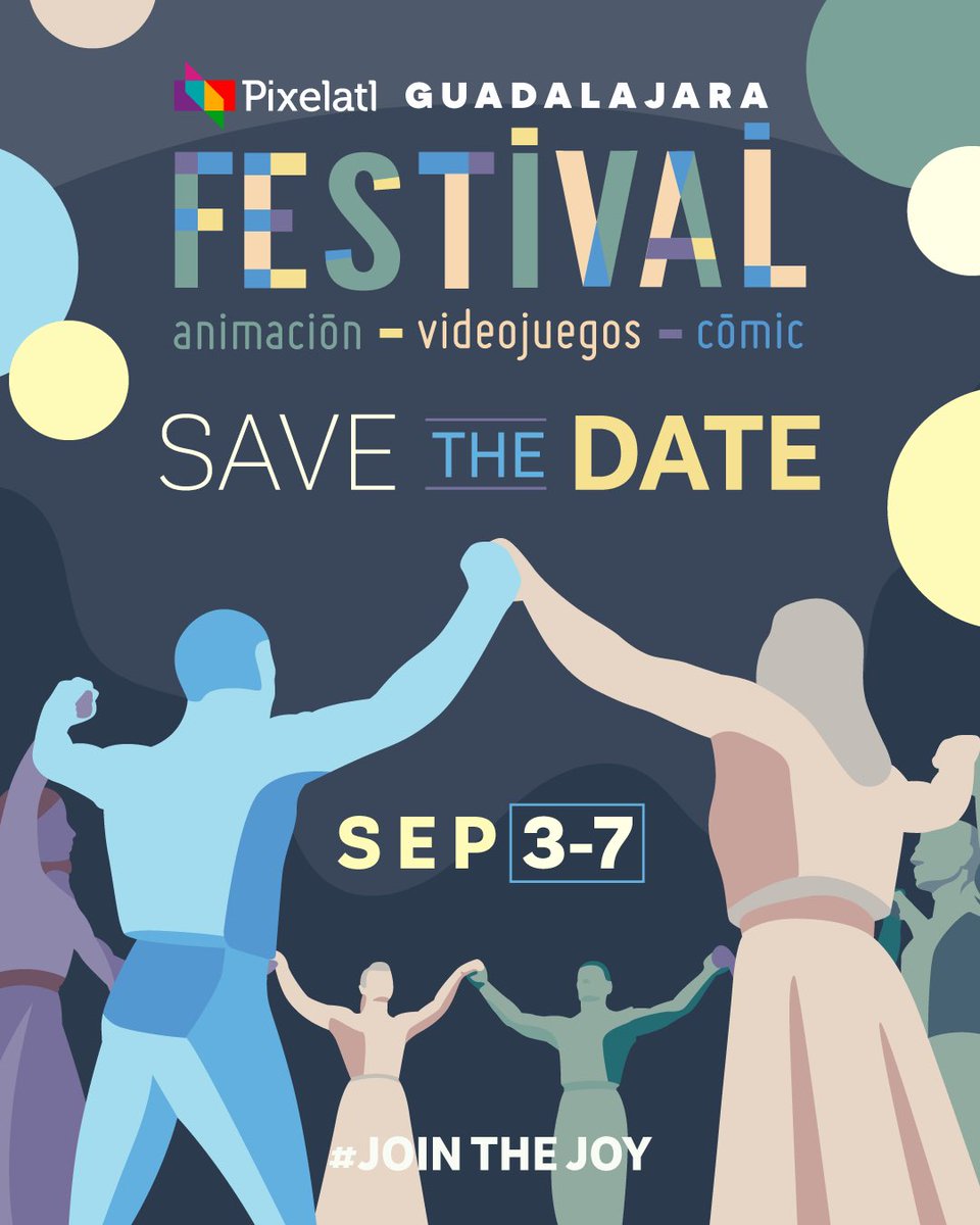 ¡Es hora de planear tu viaje a Guadalajara! El Festival Pixelatl regresa con todo del 3 al 7 de septiembre. No importa si eres un profesional, estudiante o amante del arte, hay algo para todes. ¡Guarda la fecha y únete!🚀 #Pixelatl2024 #animacion #comic #videojuegos #SaveTheDate