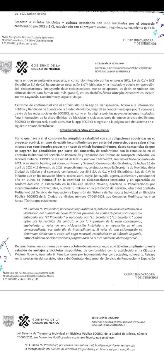 informantesdel1's tweet photo. #Corrupción Así las cosas. Por un lado @GobCDMX Sanciona por incumplimiento en @ecobici a la empresa @cincomdos #5M2 @ExpansionMx por otro lado @LaSEMOVI la premia y le autoriza poner 600 totems publicitarios con @martibatres @Claudiashein @andreslajous https://t.co/AJizK263Fl https://t.co/ees8rojlzT