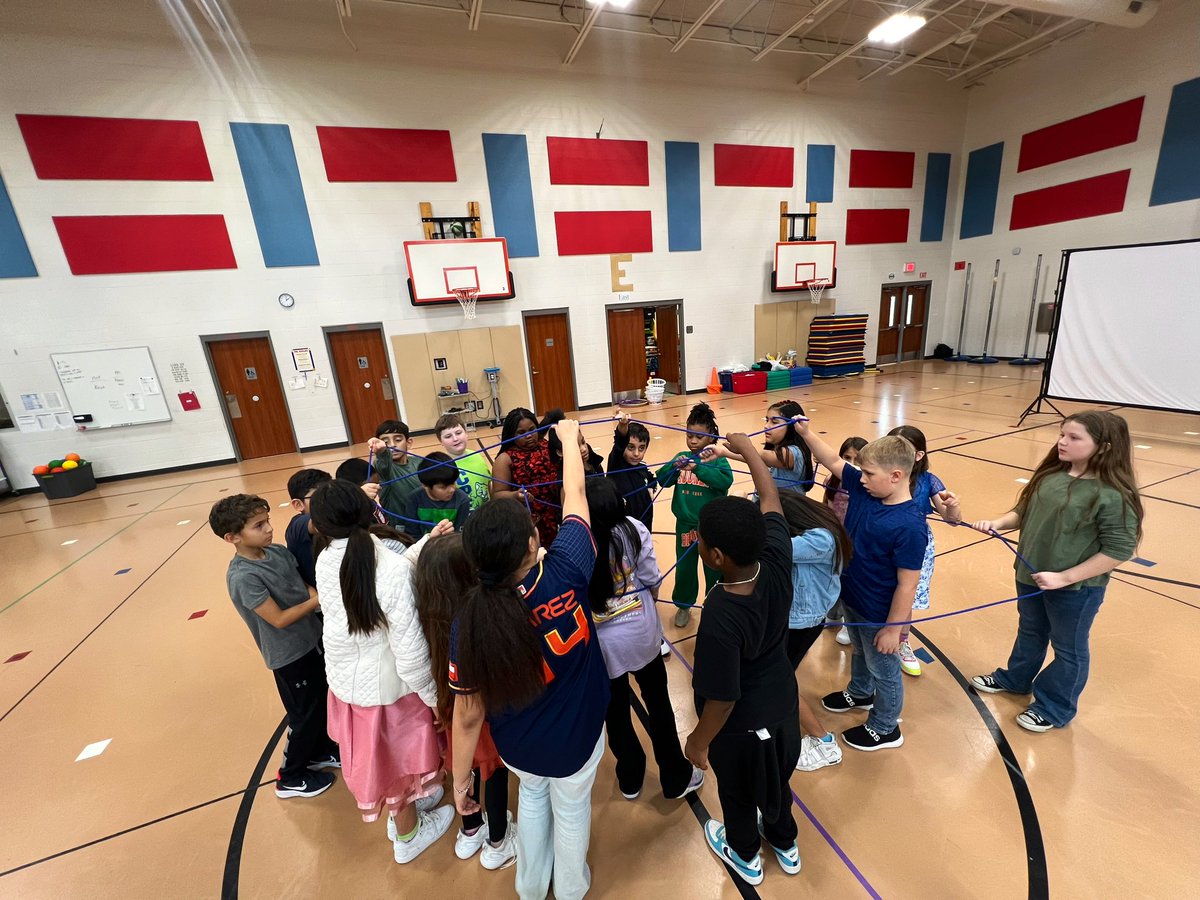 We’ve been playing some of the games from <a href="/SPARKPhysEd/">SPARK PE</a> SEL unit this week and had to add a twist to the human knot and get the whole class working together!