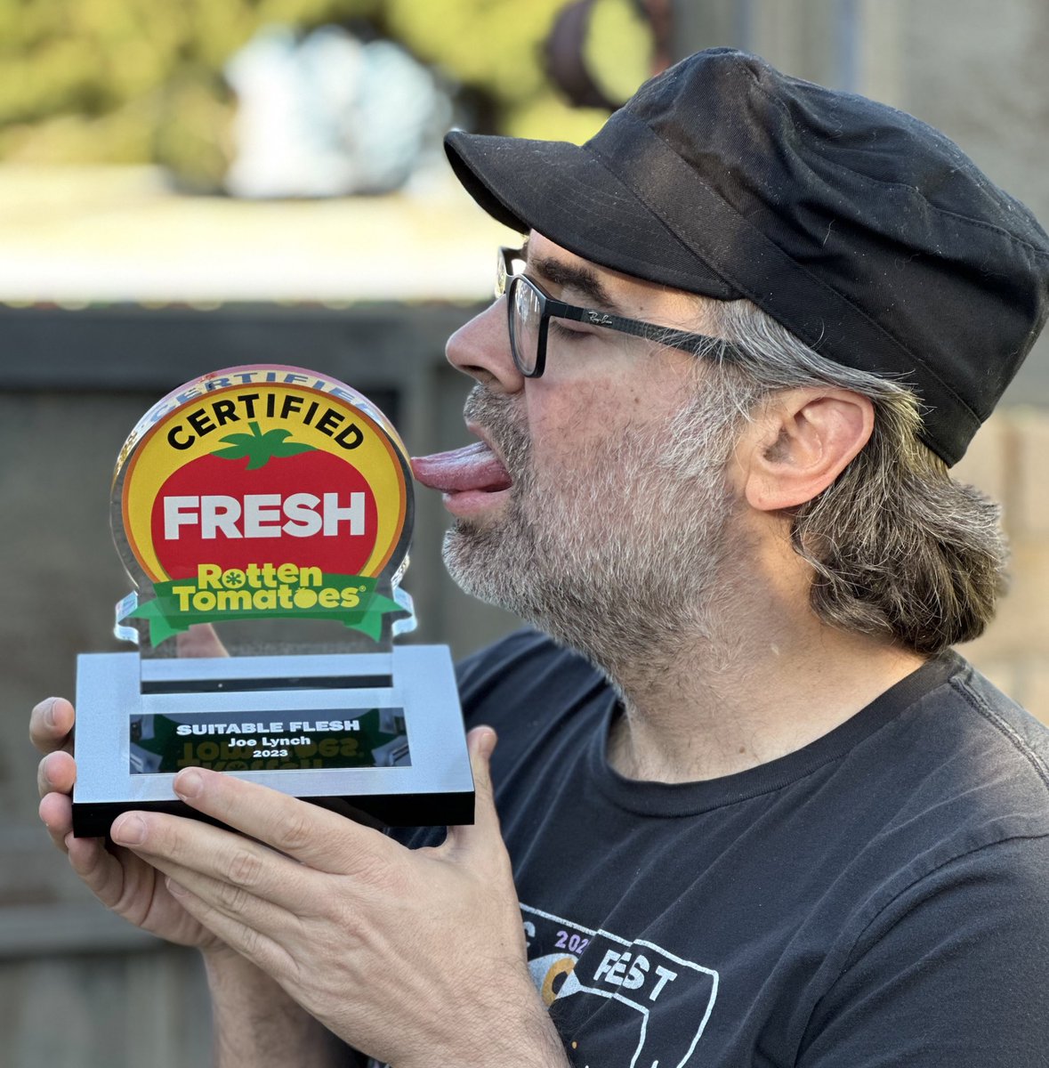 We’re officially FRESH! The nice folks at @RottenTomatoes sent this over! Im dedicating this to our amazing cast & crew for helping us make this film FLESH and to all the critics who dug it (and even those who didn’t) thank you! SUITABLE FLESH is on Blu NOW! @Shudder Jan 26th!