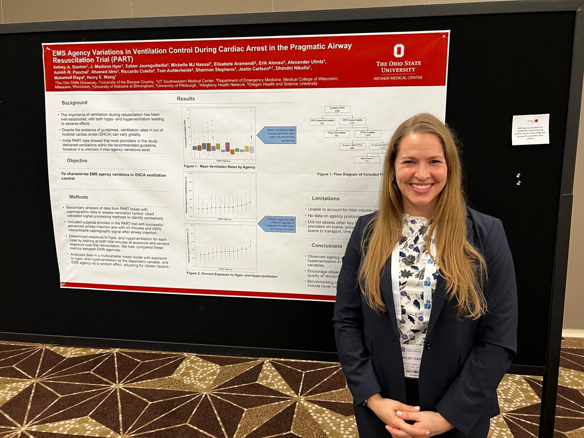Henry Wang (@henrywangmd) on Twitter photo Kelsey Stanton, OSU MS-4 and StatMedevac flight nurse, presents on ventilation variations in the PART trial. <a href="/OhioStateEMRes/">Ohio State Emergency Medicine Residency</a> #NAEMSP2024 Kelsey Stanton, OSU MS-4 and StatMedevac flight nurse, presents on ventilation variations in the PART trial. <a href="/OhioStateEMRes/">Ohio State Emergency Medicine Residency</a> #NAEMSP2024