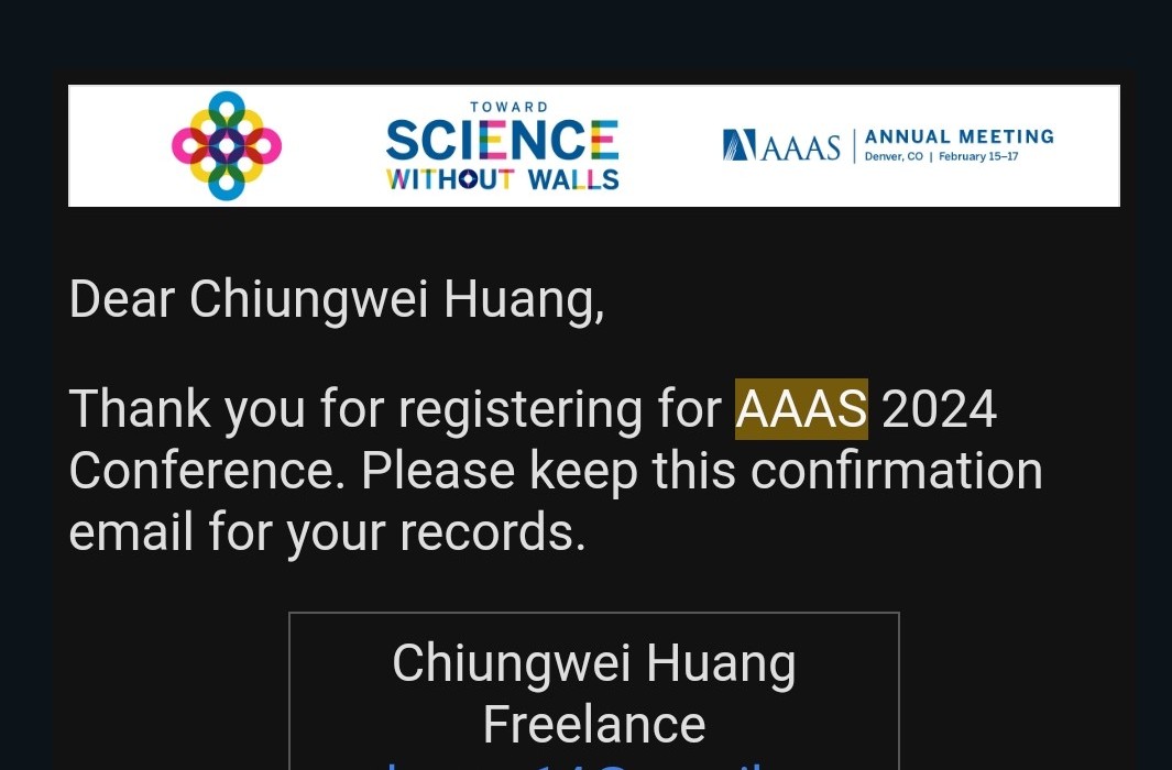 One more month to my first ever <a href="/AAASmeetings/">AAAS Annual Meeting</a> in person 🎉
Planning talks/workshop to join and reaching out folks for connection already. Excited 🔥