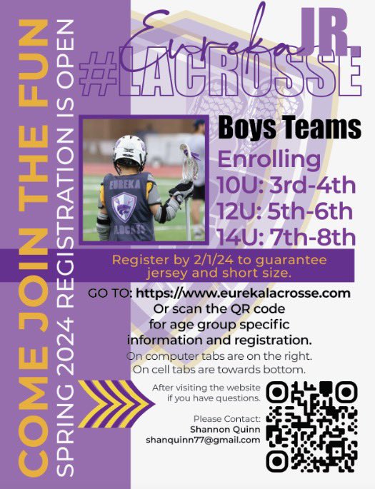 Eureka Lacrosse Club tweet media