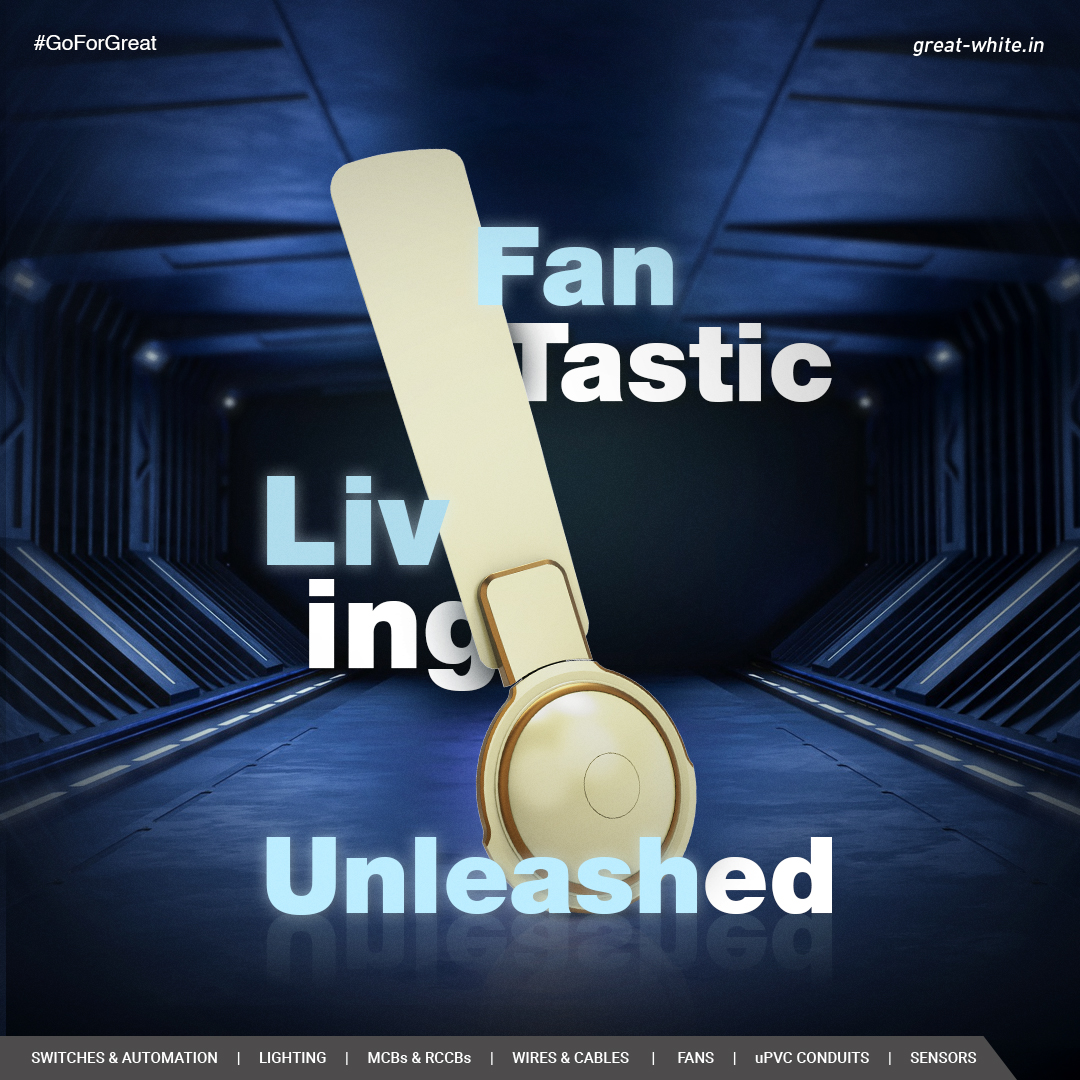 GreatWhiteIndia's tweet image. Elevate your experience with GreatWhite's futuristic fan collection, ensuring the 'Flying Wali Feeling'. Embrace innovation – it's not just a fan; it's a GreatWhite experience, redefining cool in every way.
#GreatWhiteElectricals #GoForGreat #CeilingFan #FlyingWaliFeeling #Fan