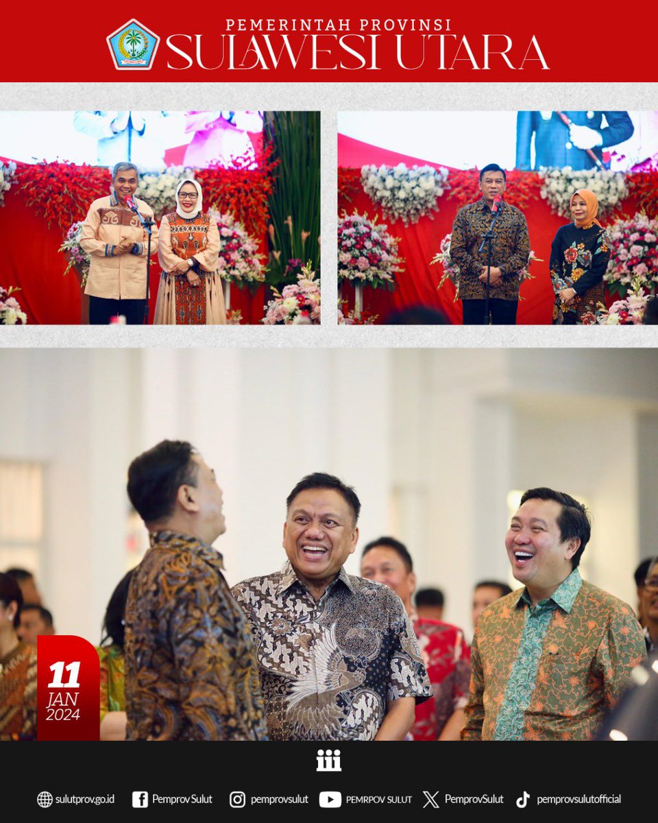 Jumat, 12 januari 2024
Momen Pisah Sambut KAPOLDA SULAWESI UTARA Dari Irjen Pol. Drs. Setyo Budiyanto, S.H., M.H. Kepada Irjen Pol. Yudhiawan S.H., S.I.K., M.H., M.Si.