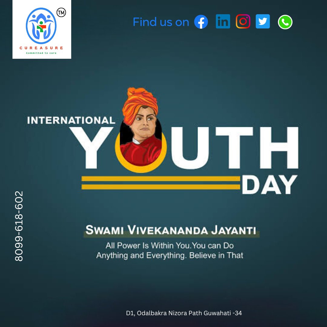 cureasurecare's tweet photo. 🔥✅Confidence is key when it comes to providing exceptional healthcare services, and Cureasure Healthcare stands tall in delivering top-quality elder care through our Santancare program. Join us in celebrating Swami Vivekananda National Youth Day.🤝🔥🌼 https://t.co/YbDlNnXomb
