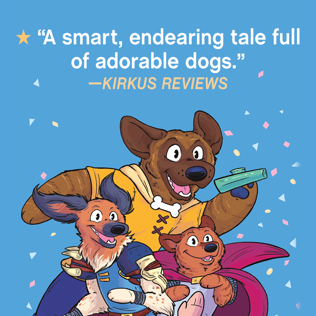 Kirkus gave us a star! I hope you will, too. What are you hoping happens in the DnDoggos graphic novel series? Pre-order now! 2/27/24