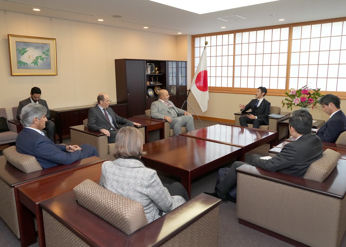 On January 12, Mr. TSUJI, State Minister for Foreign Affairs of Japan, received a courtesy call by Co-Chairs of Intergovernmental Negotiation on Security Council Reform (#IGN). mofa.go.jp/press/release/…