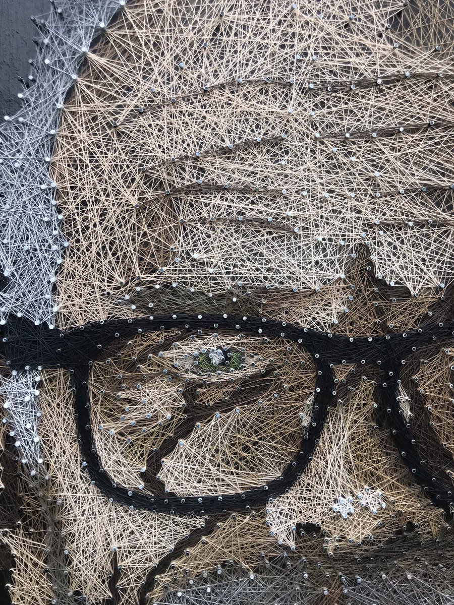 OrenjiThreads's tweet photo. Lord @gdavies, the Taskmaster. 
Cotton thread, 45x60cm
Very excited for the champion of champions. I’m backing @sophiedukebox 
#taskmaster #art #portrait https://t.co/suVhEdUdwM
