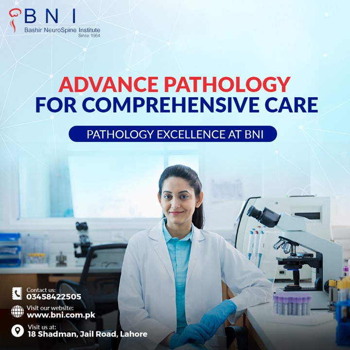 BNI_Institute's tweet photo. At Bashir NeuroSpine Institute, our advanced pathology is the perfect fusion of cutting-edge technology and exceptional care. 

#BNI #BashirNeuroSpineInstitute #neurospine #medicalservices #neurology #healthcare #phatology #health #healthylifestyle #wellness #WHO #bestdoctors https://t.co/JTd1f3TVR0