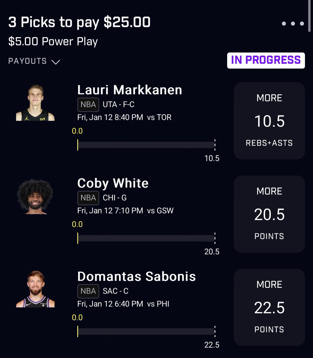 THIS IS SOOOOOO FREEEEE 🚀🚨

Lauri- no Poeltl 
Coby- EVERY GUARD goes over vs GS. CHECK PAST GAMES
Sabonis- no embiid🥱🥱🥱

#PrizePicks #freemoney #sleeper #GamblingTwitter