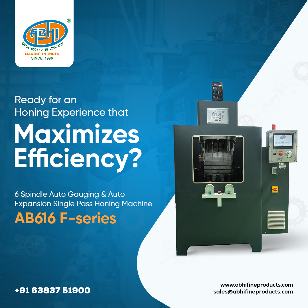 abhi_fine's tweet photo. Step into the future of honing! #AB616F-Series Vertical #HoningMachine offers the latest in technology—auto gauging and expansion, thereby simplifying your production journey. 

https://t.co/lCjmnCezey

#Honing #Singlepasshoningtool #Spindleautoguage #Abhifineproducts https://t.co/i9ZMLM1Kmp