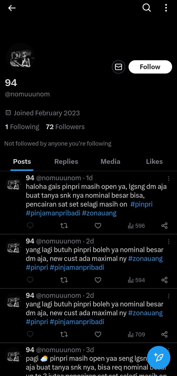 ensreejessil's tweet photo. ‼️SCAMMER PINPRI‼️

ATAS NAMA AISYAH 
GONTA GANTI USERNAME DAN GONTA GANTI NO SPAY UDAH BANYAK KORBAN‼️ SI AISYAH TERNAK AKUN HATI HATI‼️ @nomuuunom @fyudoo 
#scammer #scammers #pinpri #pinjamanpribadi #zonauang #jokipinjol #zonaBU #penipuan https://t.co/VEGvetCcQQ