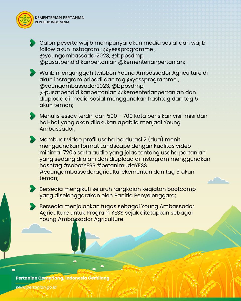 kementan's tweet photo. SobaTani, kalau kamu berusia 19-35 tahun dan punya usaha dibidang pertanian yang sudah berjalan (minimal) 2 tahun.
Yuukkk, daftarkan diri kamu ke https://t.co/zcBuA7CGEz atau scan qr yang ada dipostingan ini ya!
Siapa tau, kamu #PetaniMudaYESS selanjutnya. https://t.co/bXGvmk8nKX