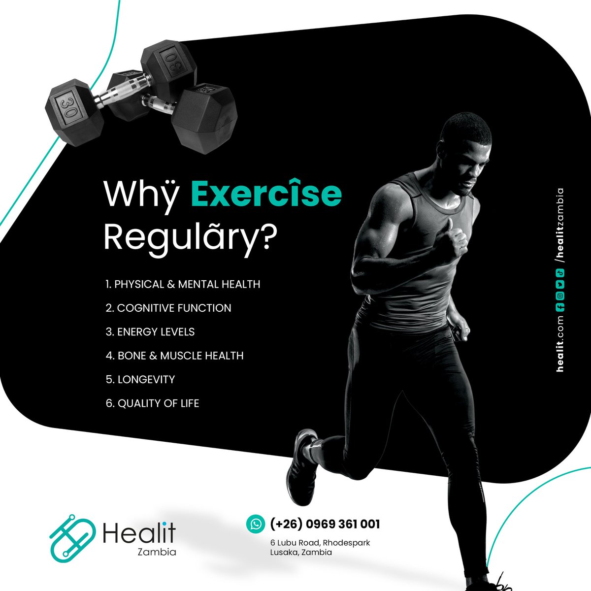 Physical exercises is a powerful investment in long term health. Always consult with healthcare professionals before starting a new exercise regime, especially for individuals with existing health conditions.

#exercise #healthplan #fitness #health #healitzambia