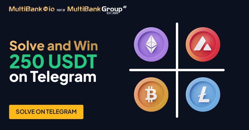 multibank_io's tweet photo. Solve our brain-tickling #PatternGame on Telegram to win a share of 250 USDT – 5 lucky winners! 🚀
🕛 Deadline: Jan 25, 2024, 23:59 GST.
Tag 3 friends, RT, like, and solve the pattern on Telegram!
Join now ⬇️
