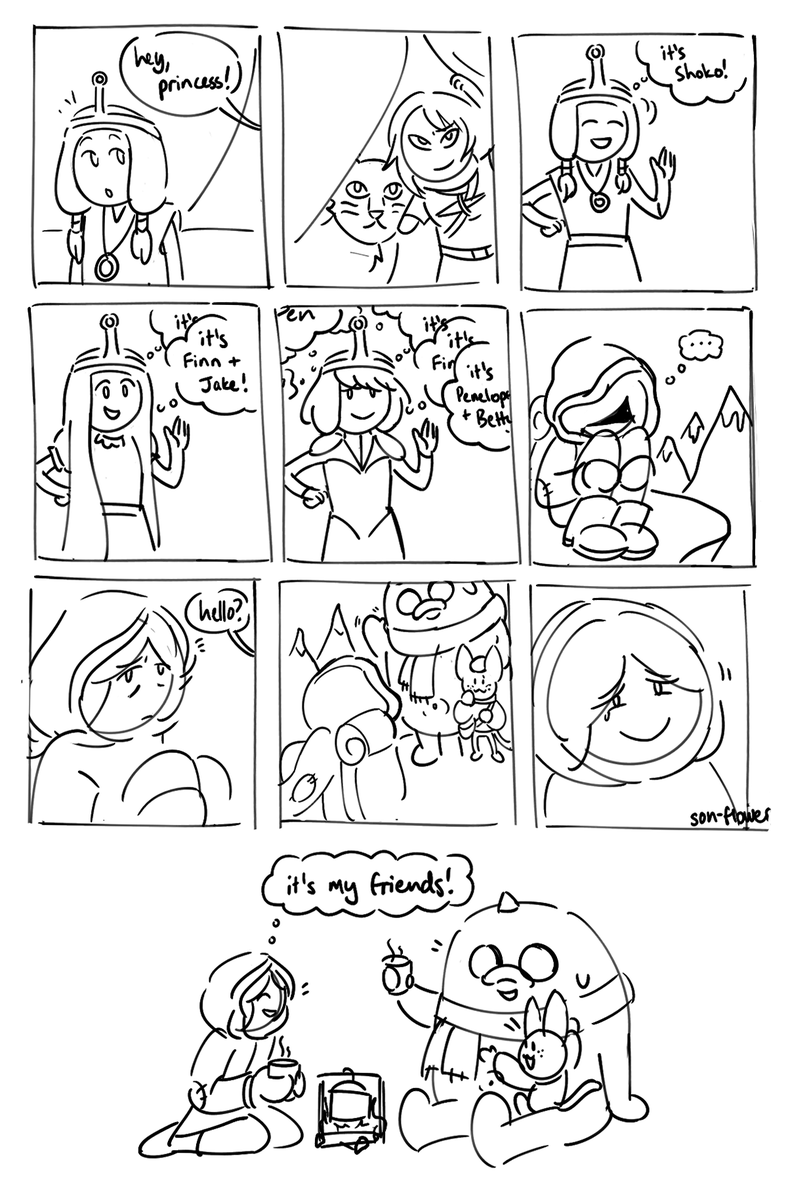 _sonflower's tweet photo. #adventuretime 
lil comic on pb and immortality https://t.co/qYhkWzkqpE