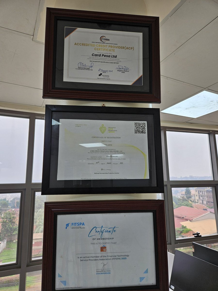 CardPesa's tweet photo. Accreditations and Memberships https://t.co/0tKofZrXh0