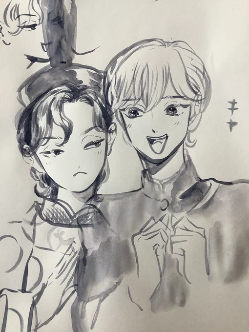 仲良くしてる夜くんとTK