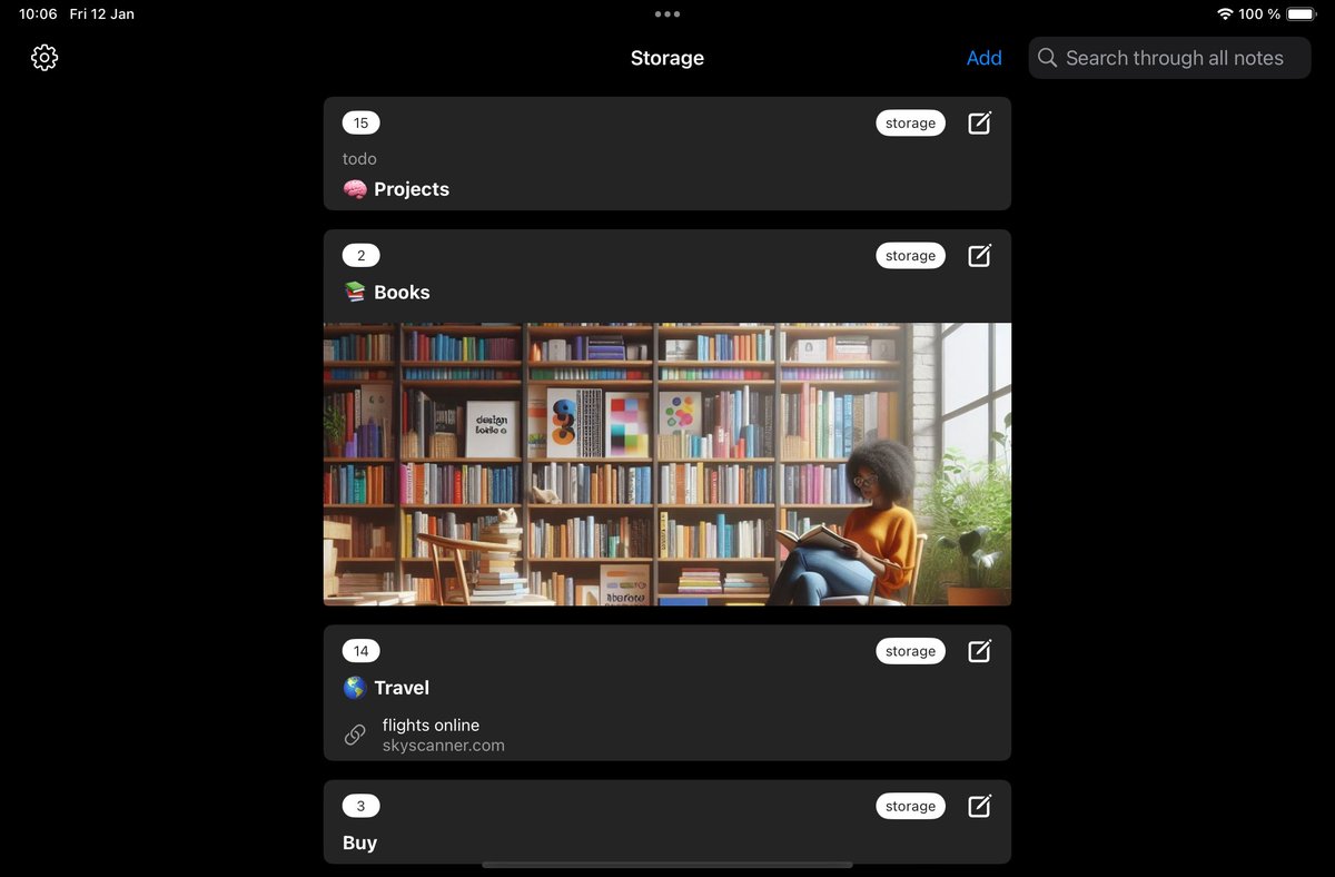 TheNote_app's tweet photo. We launched #iPad version 🚀
https://t.co/YuY7AE1km5
• Save notes with photo, video and links
• Offline mode
• Day and night theme
• Background sync between devices
• Support for an unlimited number of devices https://t.co/WqTNkoIX0M