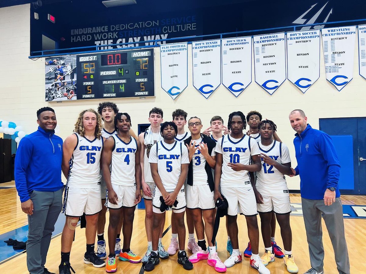 Clay_Athletics's tweet photo. Boys Basketball 🏀 Final:
Clay 72
Middleburg 52
@ihoopWitAB Alexander Brown led all scorers with 36 points tonight!
@oneclaysports @CFreemanJAX @ClayTodaySports @Clay_Crazies @Sports4Jax @TeamClayHigh1 https://t.co/B6d1VblkZc