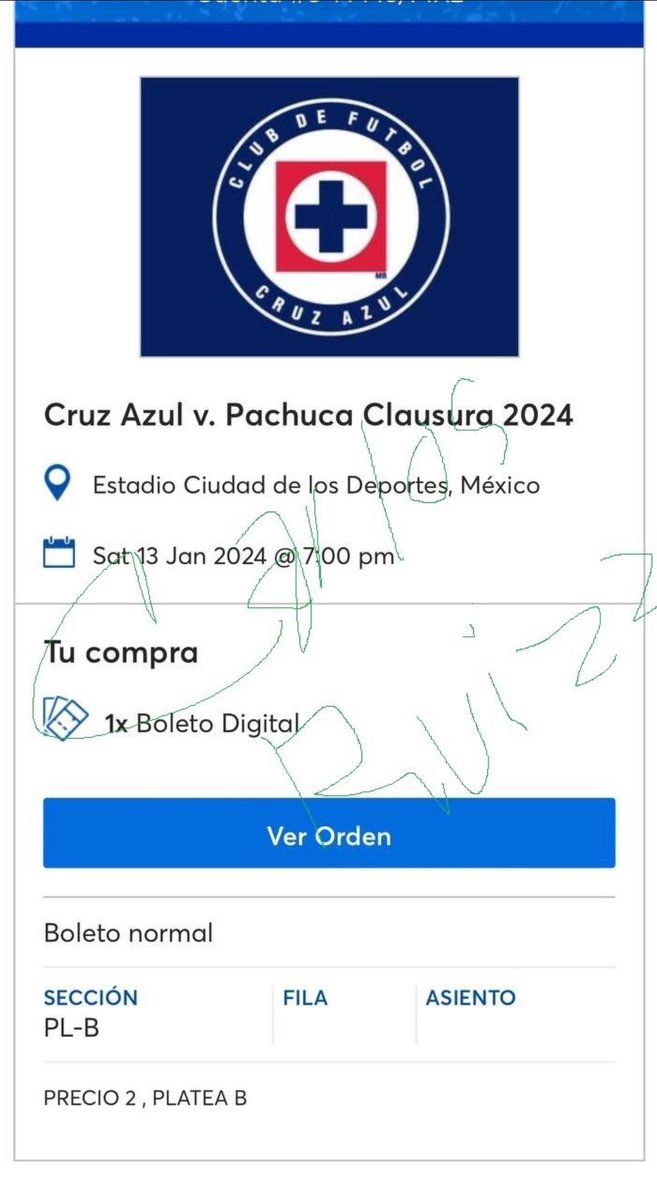 electromagno96's tweet photo. Se vende un boleto platea B Cruz Azul vs Pachuca al precio
Entran con mis amigos y pagan adentro si es necesario https://t.co/dzYNRMLTcw