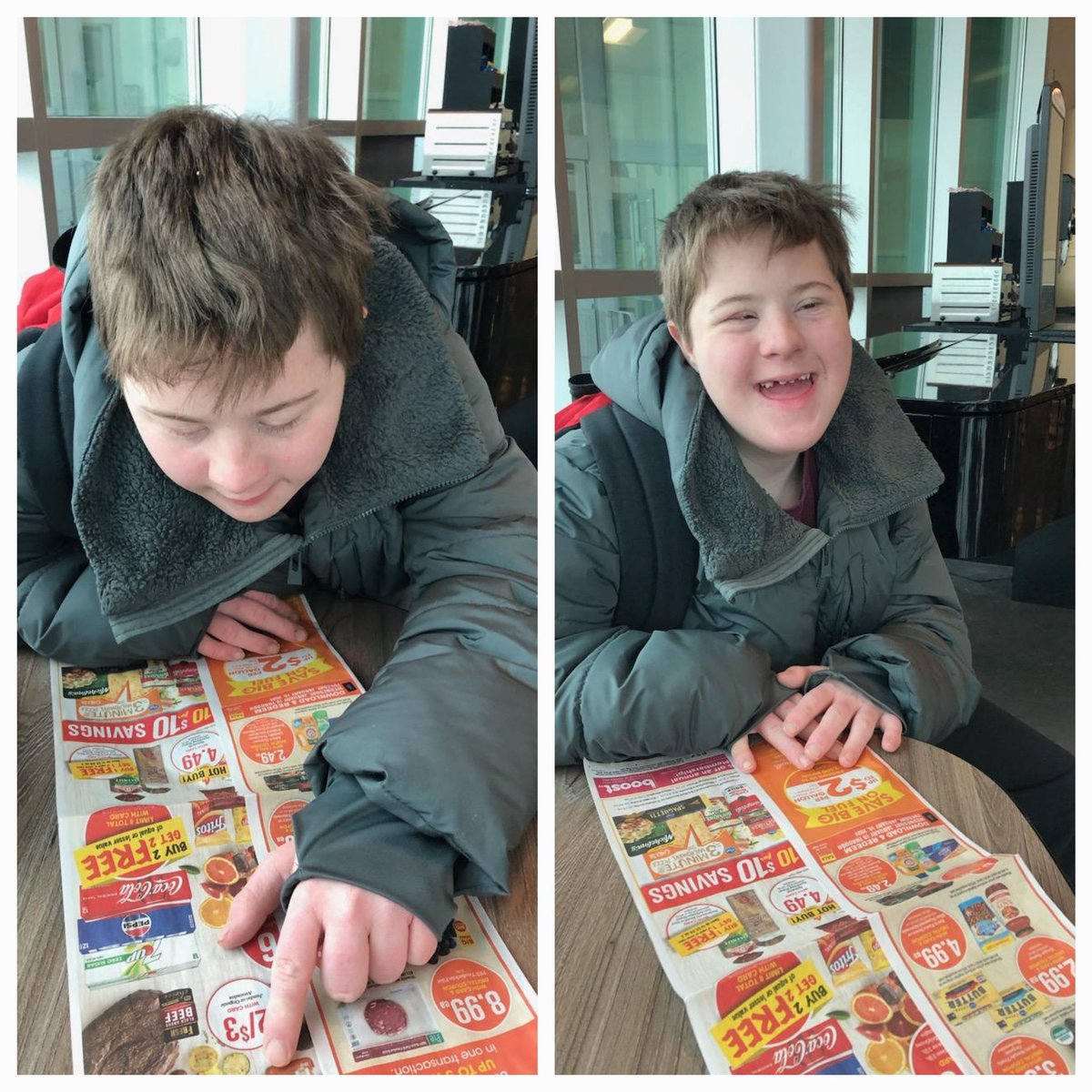 When you realize your items are on sale during a community field trip, you're all smiles 😃 
<a href="/d45schools/">School District 45</a>
<a href="/d45jackson/">Jackson Middle School</a>
#JAJaguarsROAR