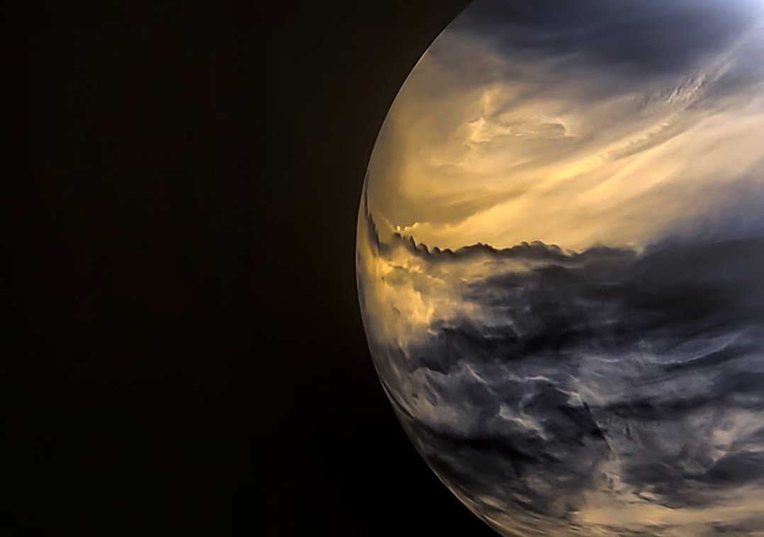 This is the most STUNNING IMAGE OF VENUS I'VE EVER SEEN.
This may come as a surprise, but did you know Venus has the most volcanoes of all the planets and moons in the solar system?! Over 80,000! And yes, it is volcanically active.

Image Credit: JAXA/ISAS/DARTS/Damia Bouic