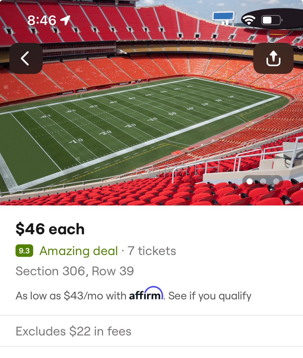 ScottSteinbrook's tweet photo. Kickoff “feels like” temps in Kansas City for Dolphins at Chiefs playoff game on Saturday night might exceed the ticket prices at this rate. #FinsUp #TempsDown 🥶🥶🥶 https://t.co/TBmtk67U1T