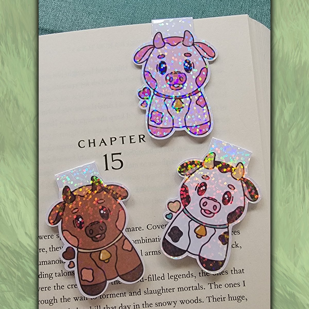 Barcode_Kitten's tweet photo. Cute Cow Stickers &amp; Sparkly Bookmarks 
https://t.co/XO5wxtgUkD

#stickers #etsyhandmade #etsyshop #BookTwitter #Reading https://t.co/S8Hpn5o9Yf