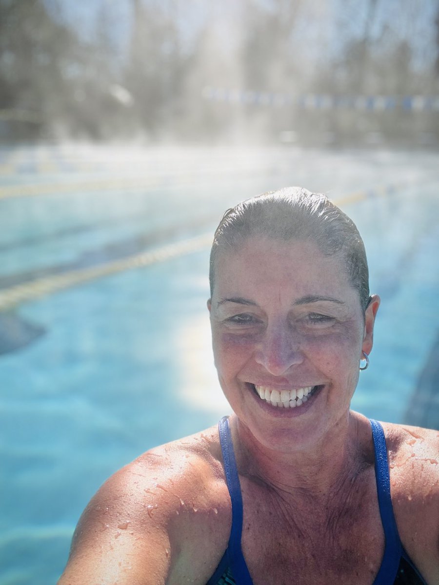 CoachP4Life's tweet photo. Winter swimming in NC. 38 degrees. A slice of heaven. Mind/body work matters.#BeGoodToYou https://t.co/6bhKKCs4vD