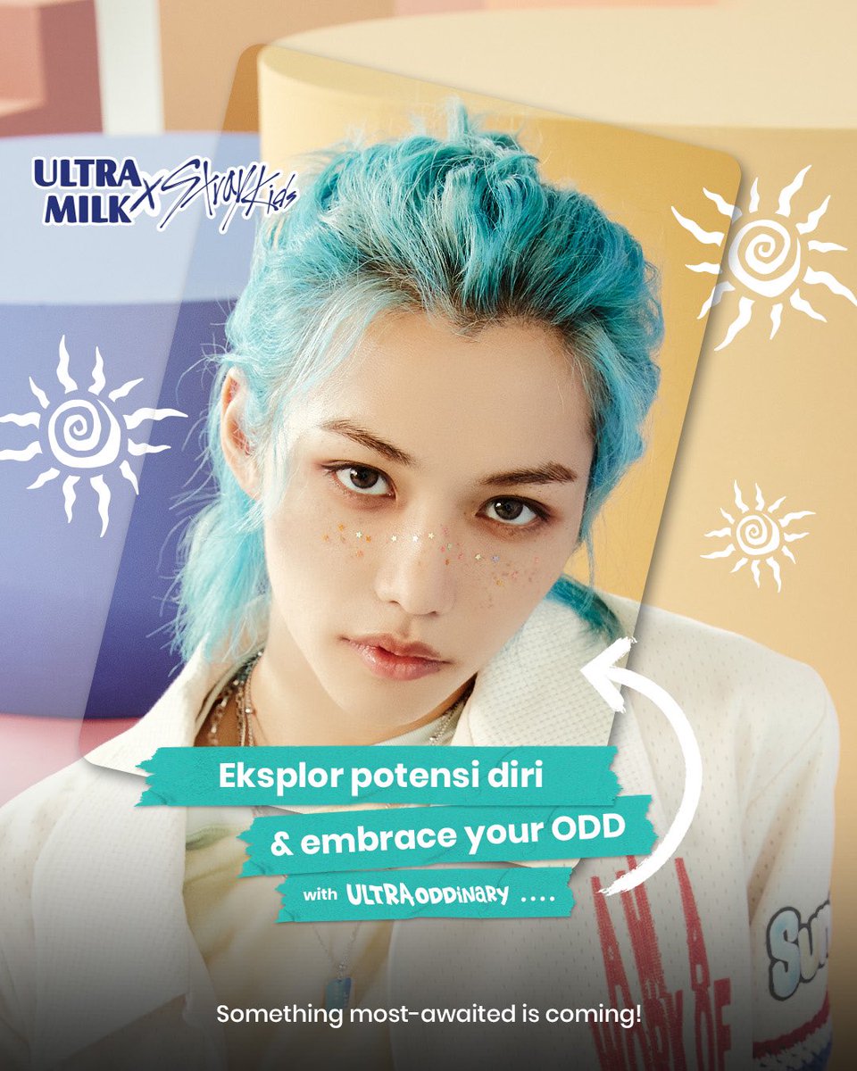 ultramym's tweet photo. Yuk, makin semangat melangkah more than normal, Movers! 

Apalagi nanti bakal ditemenin sama something special dari kolaborasi Ultra Milk X @Stray_Kids, kan? 🤭😋

#MakeYourMove
#iamULTRAoddinary https://t.co/QK8rcjtC7z