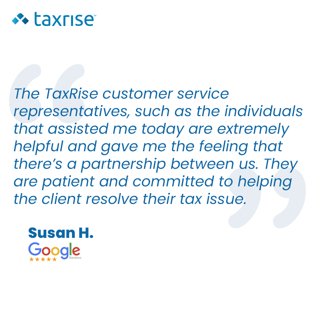 TaxRise's tweet image. We&apos;re grateful for the opportunity to help our clients navigate their tax concerns with patience and commitment. Thank you, Susan, for trusting TaxRise! ⁠
⁠
👇️ Click the link below to see if you qualify for relief.⁠

taxrise.com/lp/406/qualify…

#TaxRise #FreshStartProgram