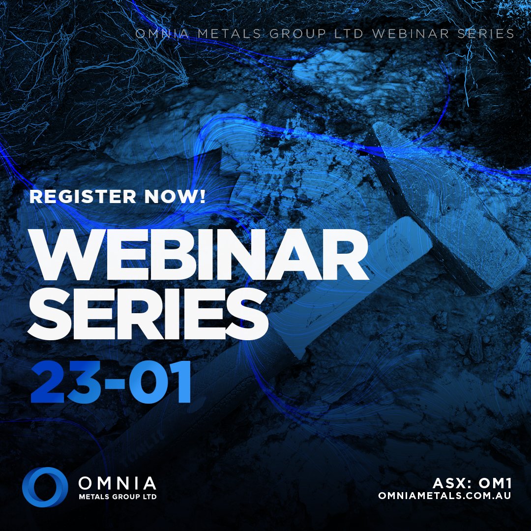 ASX_OM1's tweet photo. REGISTER NOW!

Join the conversation with Executive Director James Warren in a live webinar on Tuesday 23 January 2024 at 8.30am AWST. 🎙

👉 https://t.co/6chlXID1JK

#investorwebinar #lithium #exploration #canada https://t.co/Bh6PGlg0Xk
