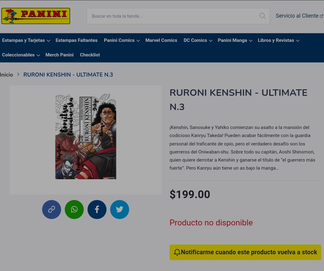 brandom115's tweet photo. @PaniniMangaMx Pero no hay para comprar y en tienda en física no lo encuentro 🥺 https://t.co/JtpH0o1XLA