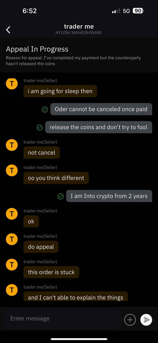 JaksViral's tweet photo. @Bybit_Official #bybit  #bybitP2P this a scammer on Bybit trying to scam people 
Donot trade with this scammer with name #trademe on Bybit p2p https://t.co/WaPaxDGHWZ
