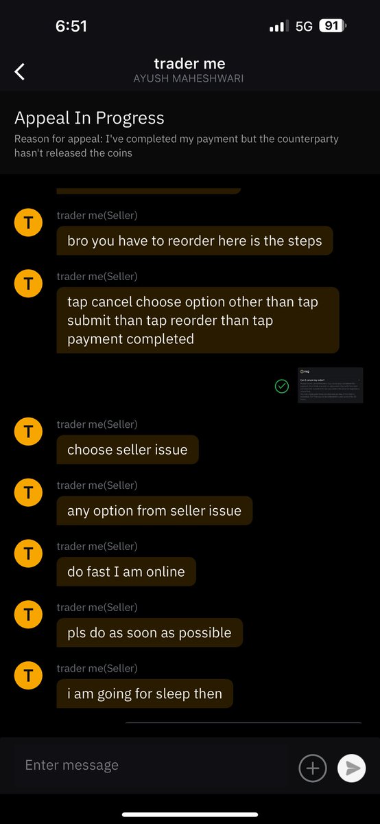 JaksViral's tweet photo. @Bybit_Official #bybit  #bybitP2P this a scammer on Bybit trying to scam people 
Donot trade with this scammer with name #trademe on Bybit p2p https://t.co/WaPaxDGHWZ