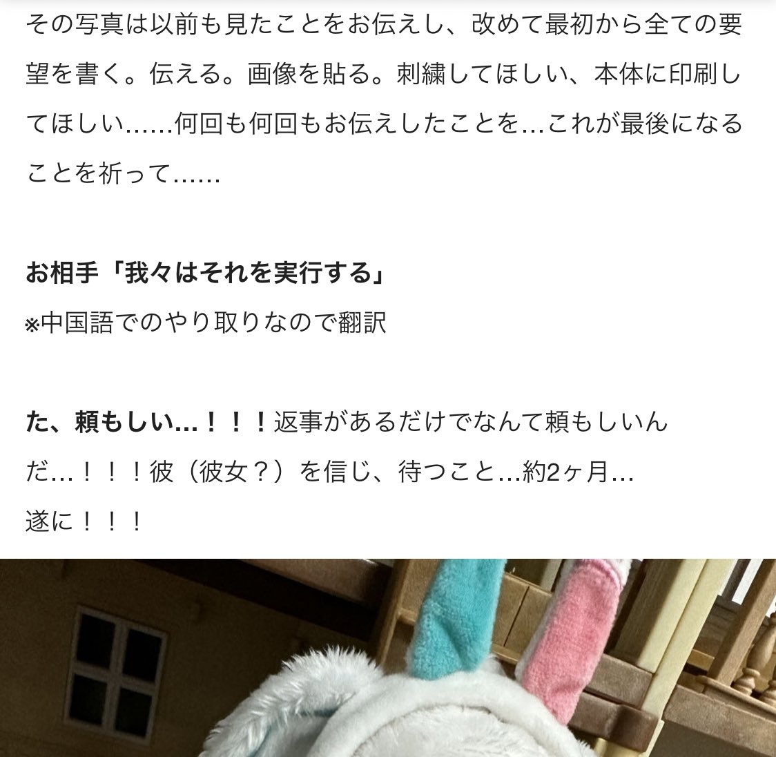 「pixivFANBOXで工場に頼んでぬいを作って貰った話を公開しました!   F」|ビコのイラスト
