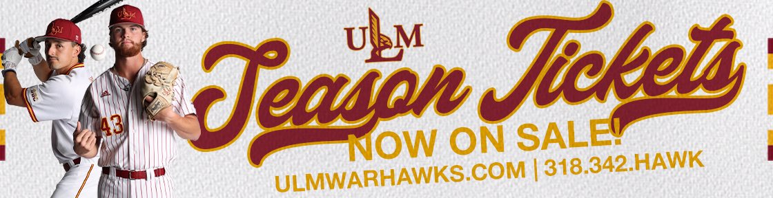 CoachFed13's tweet photo. Come support @ULM_BSB and get your season tickets. 36 home games at “The Lou” https://t.co/vfaacLbYsX