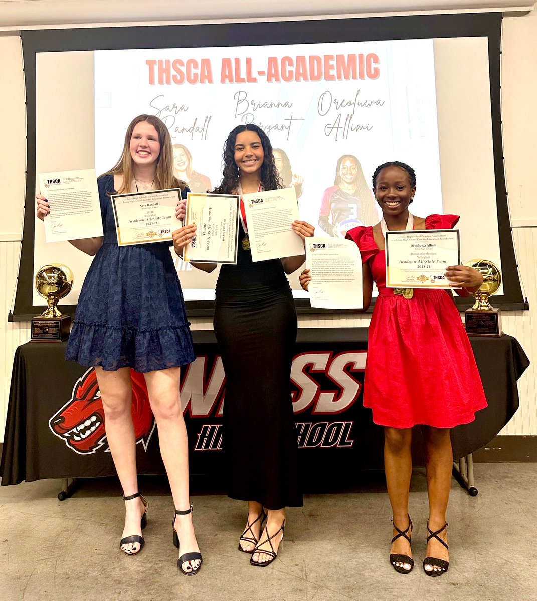 weissvolleyball's tweet photo. 🚨 2023 🐺 Awards Banquet ☑️ Wonderful time celebrating this crew last night! ❤️ Thank you to our banquet committee for decorating! Seniors you will be missed‼️Congrats @WeissHighSchool for a great season‼️@PfISDAthletics @WeissHighSchool #EarnedNotGiven #BeTheOneWolfpack https://t.co/cn0CvL81kl